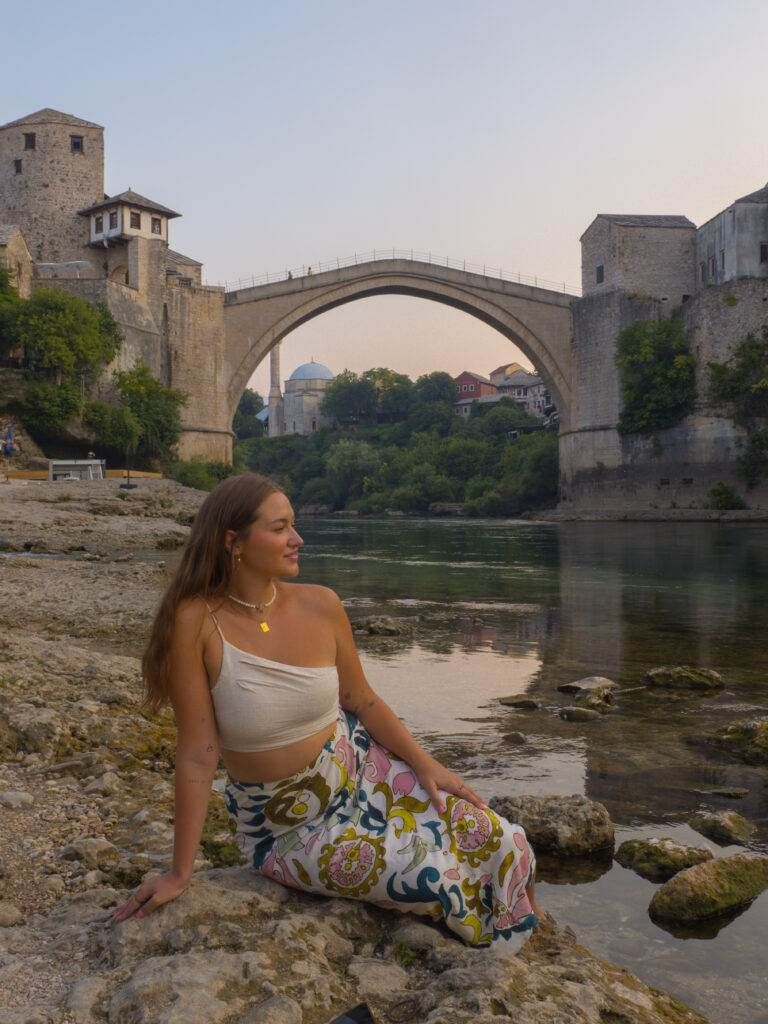 She Travelled the World Mostar Bridge